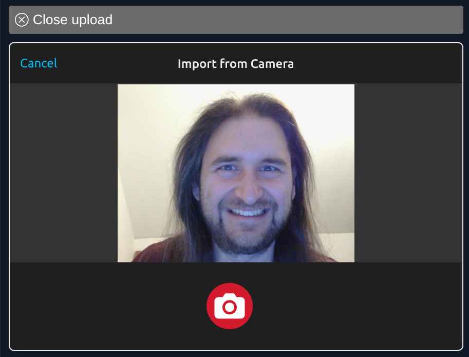 Take a picture using your Webcam